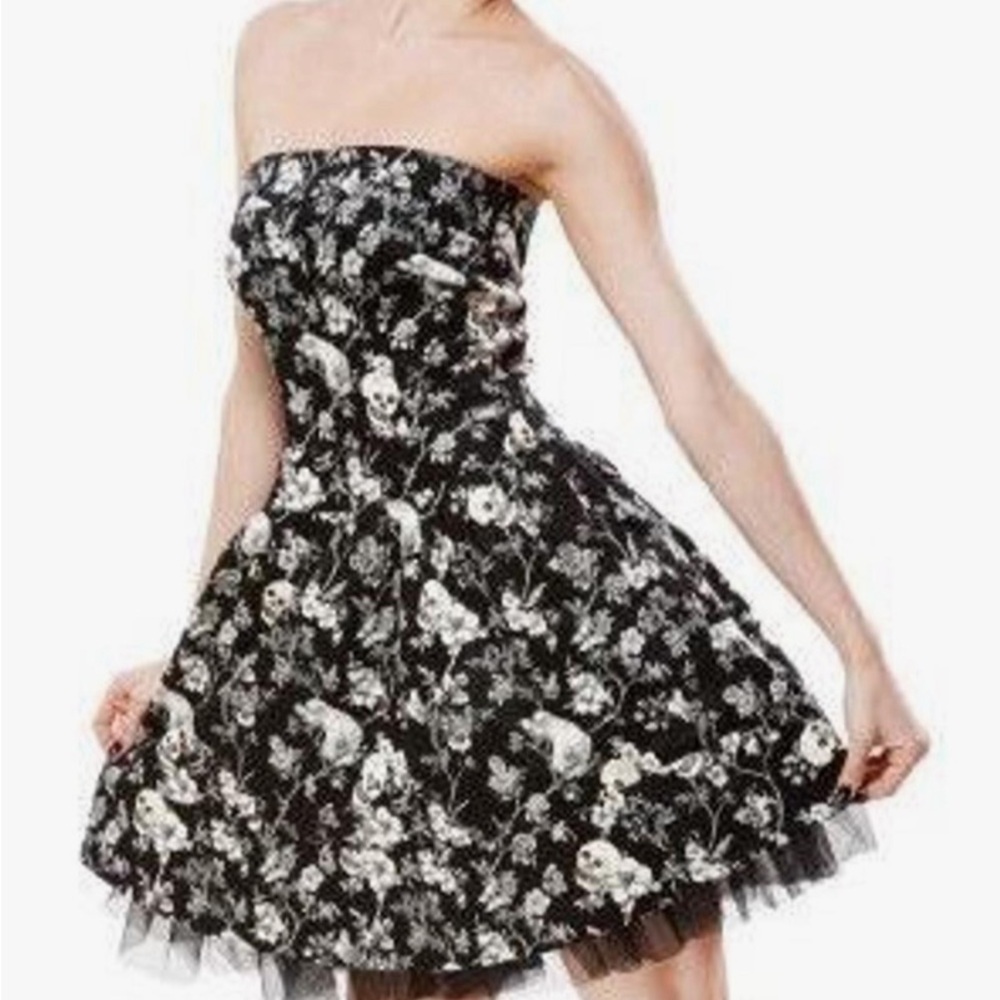 Betsey Johnson skull and raven dress